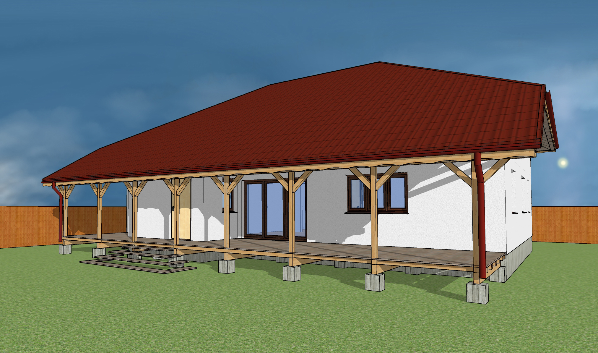 Earth Safe Design Hempcrete House Perspective 2