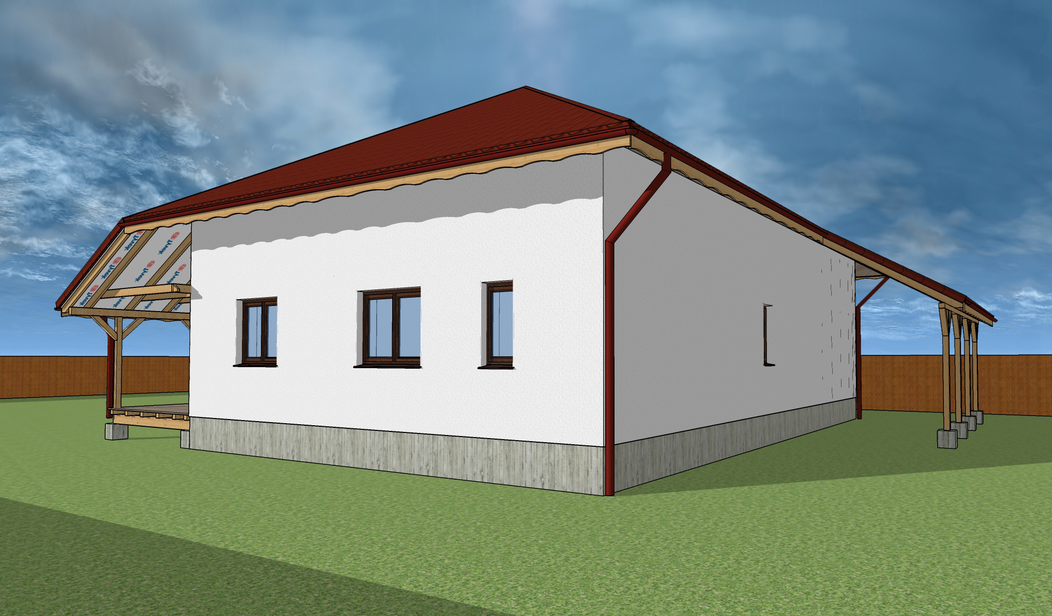 Earth Safe Design Hempcrete House Perspective 4