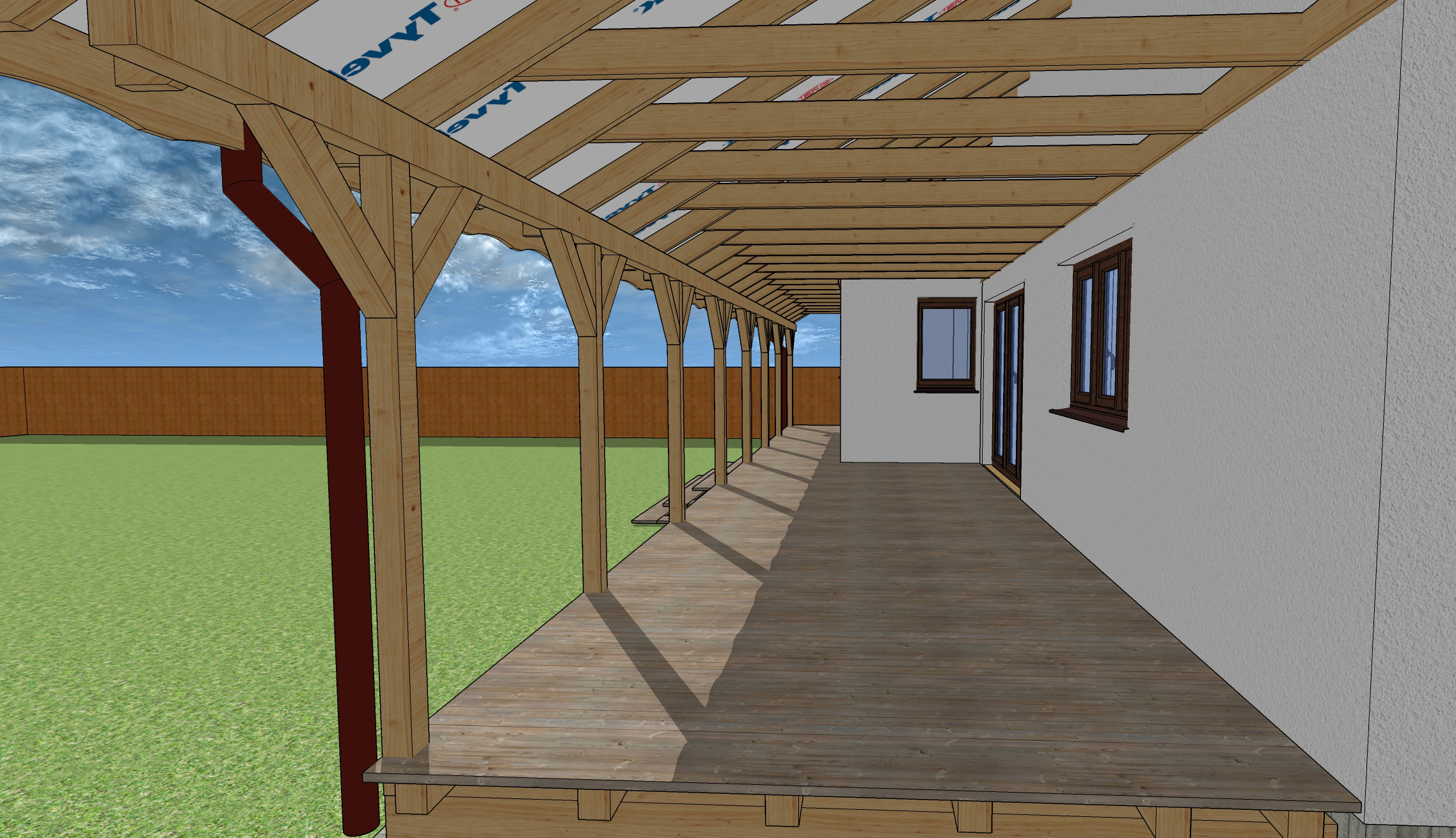 Earth Safe Design Hempcrete House Perspective 6